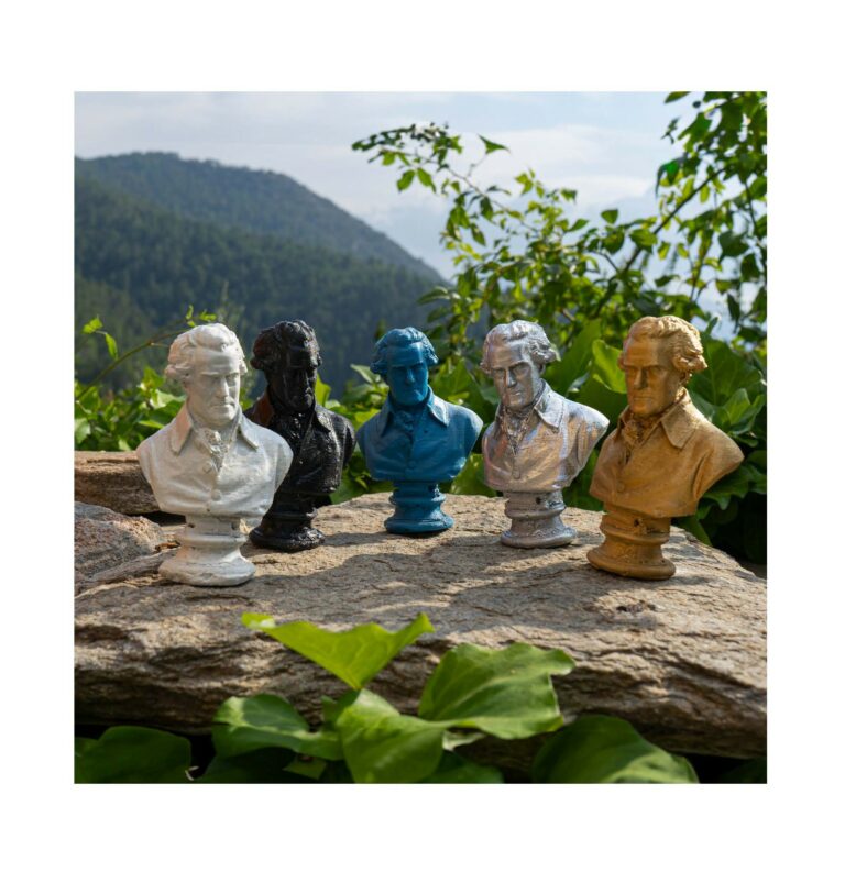 bustes de paoli coulés en béton